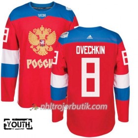 Sovjetunionen Tröja Alexander Ovechkin 8 World Cup 2016 Barn Röd Premier